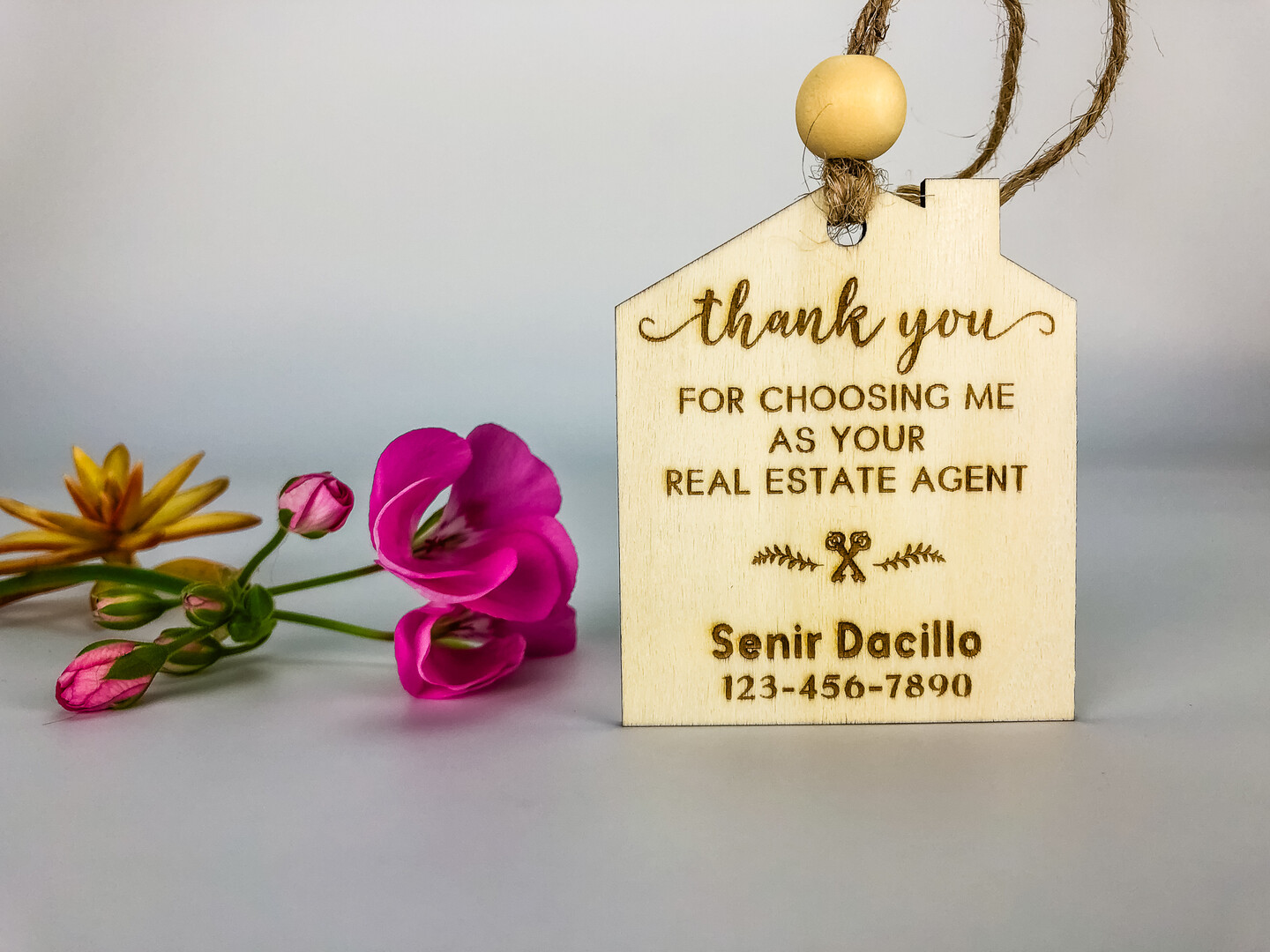 Thank You For Choosing Real Estate Agent Gift Tag TYFCREAGT-01